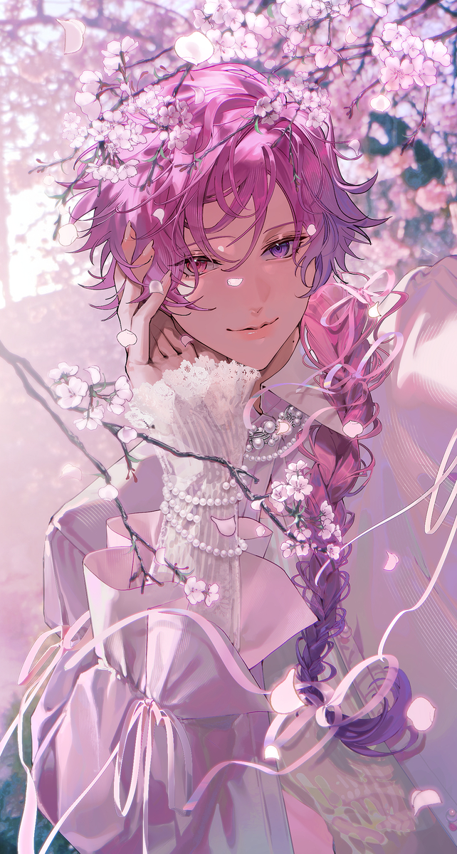 This is a pixiv picture whose title is 🌸.