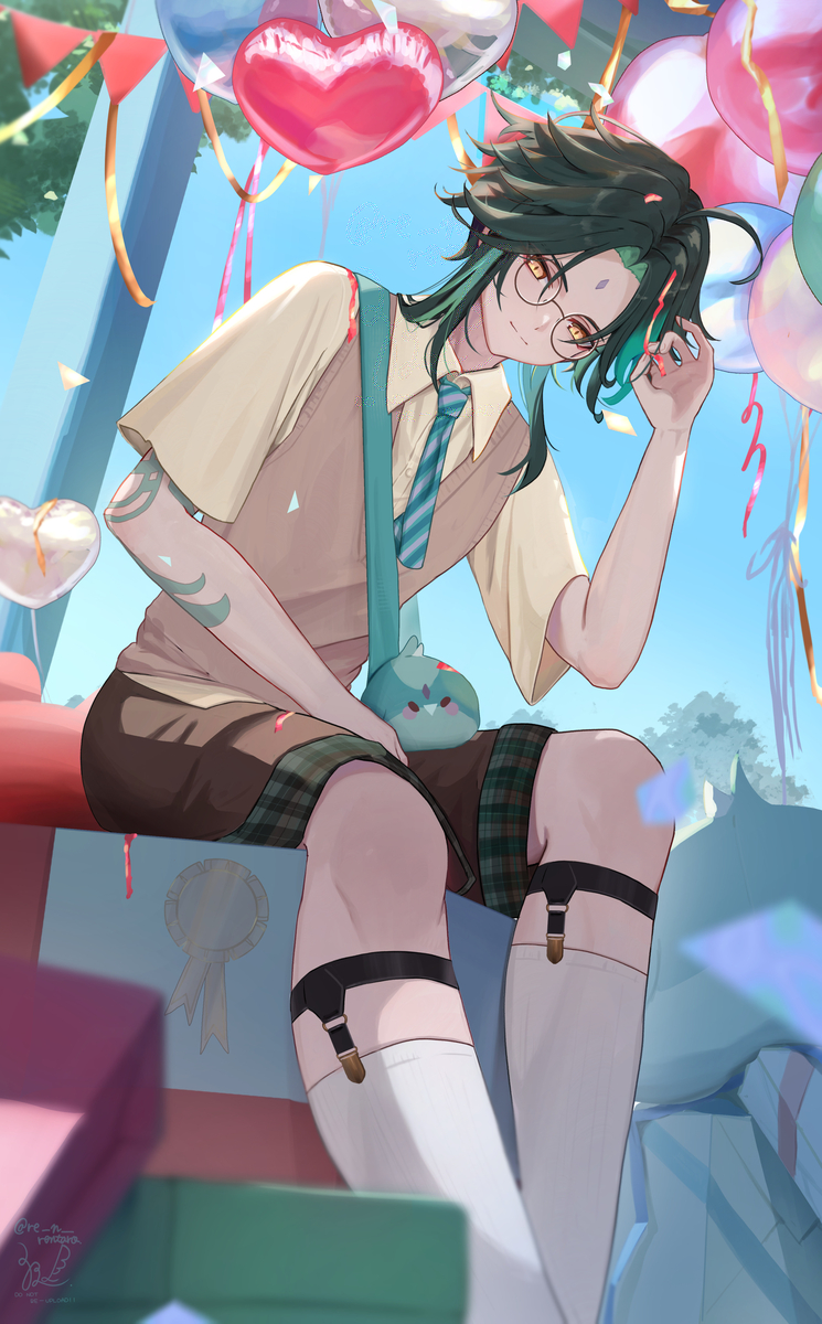 This is a pixiv picture whose title is 魈生誕祭2026.