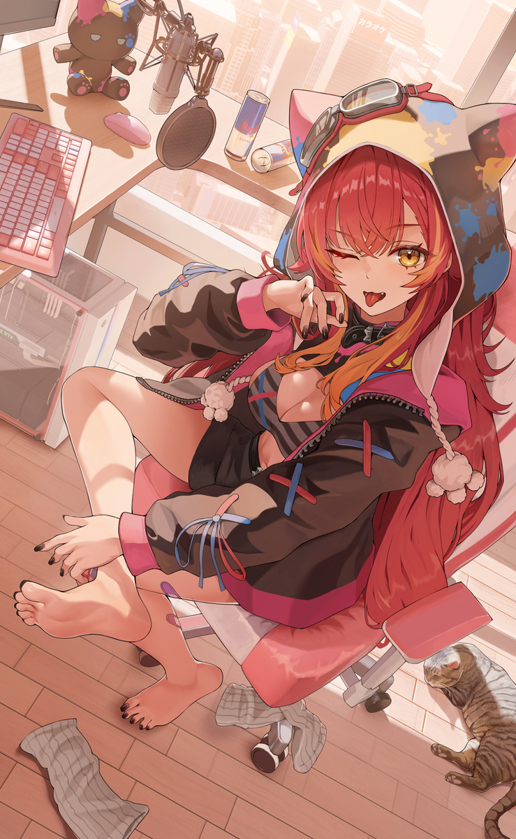 This is a pixiv picture whose title is 猫汰つな.