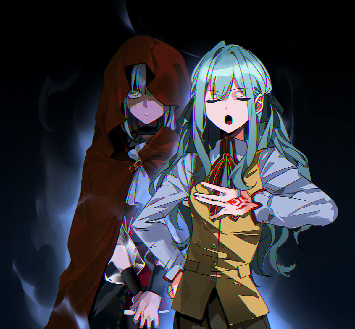 This is a pixiv picture whose title is fate主从paro.