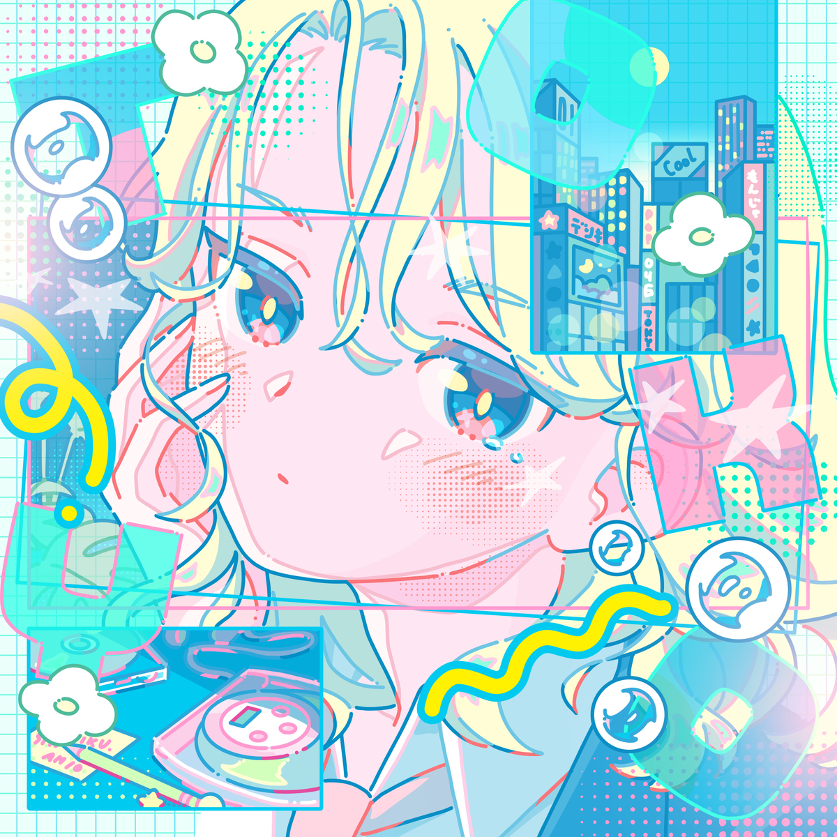 This is a pixiv picture whose title is City Night.