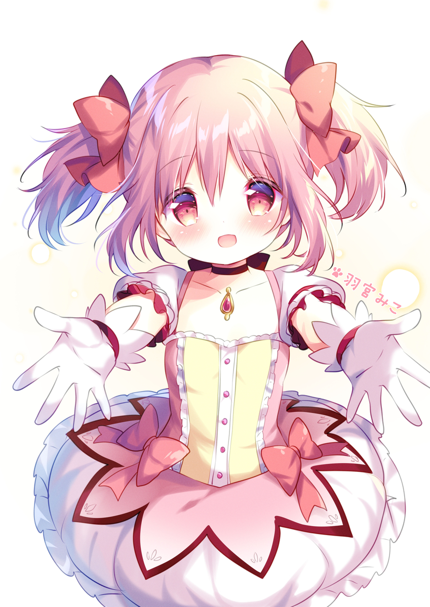 This is a pixiv picture whose title is 百日绘day1 鹿目圆.