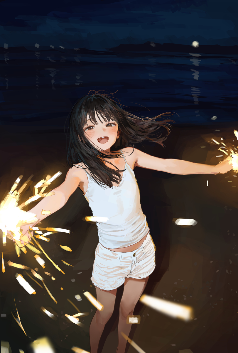 This is a pixiv picture whose title is 遠い日の慕情.