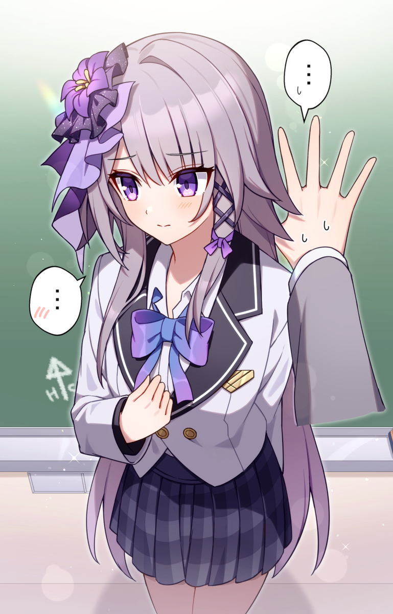 This is a pixiv picture whose title is 学パロヘルタ.