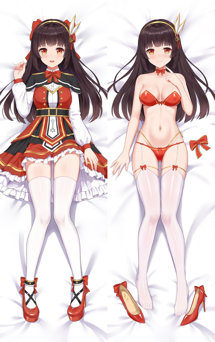 This is a pixiv picture whose title is 抱枕.