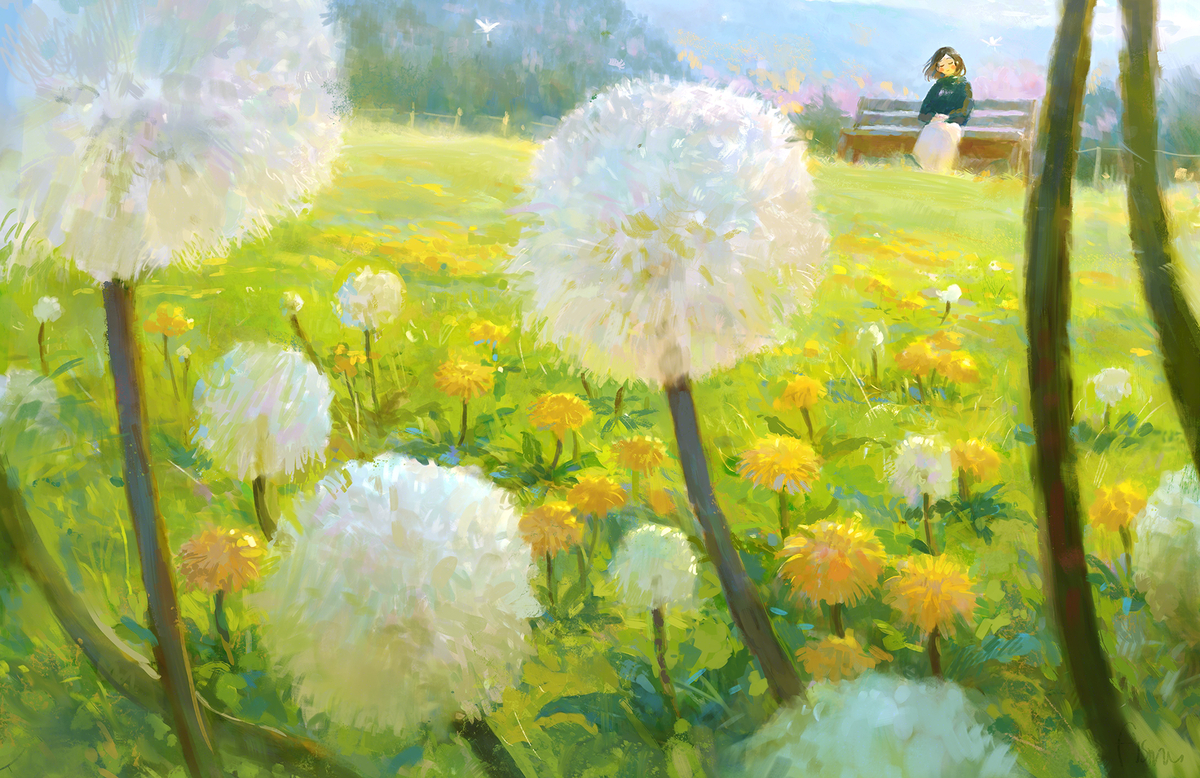 This is a pixiv picture whose title is たんぽぽ.