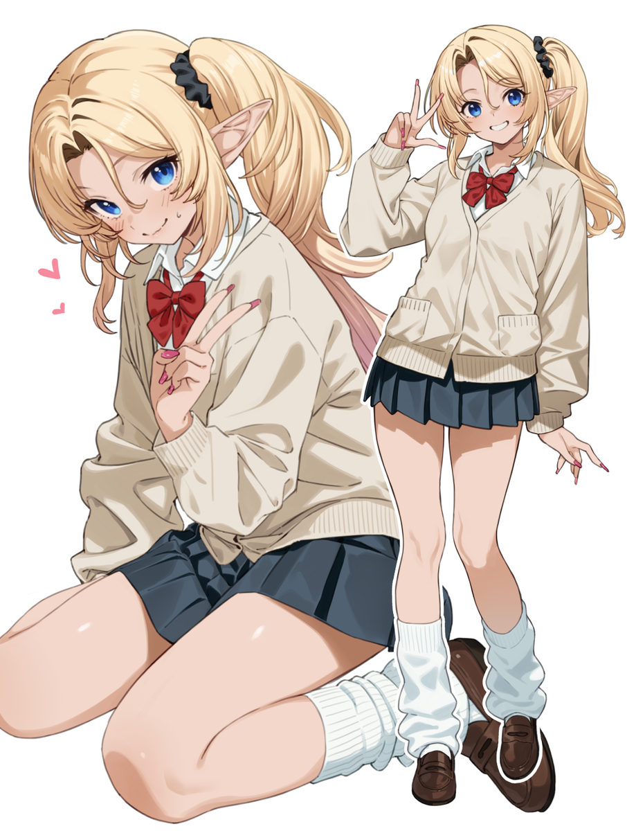 This is a pixiv picture whose title is ギャルのエルフ.