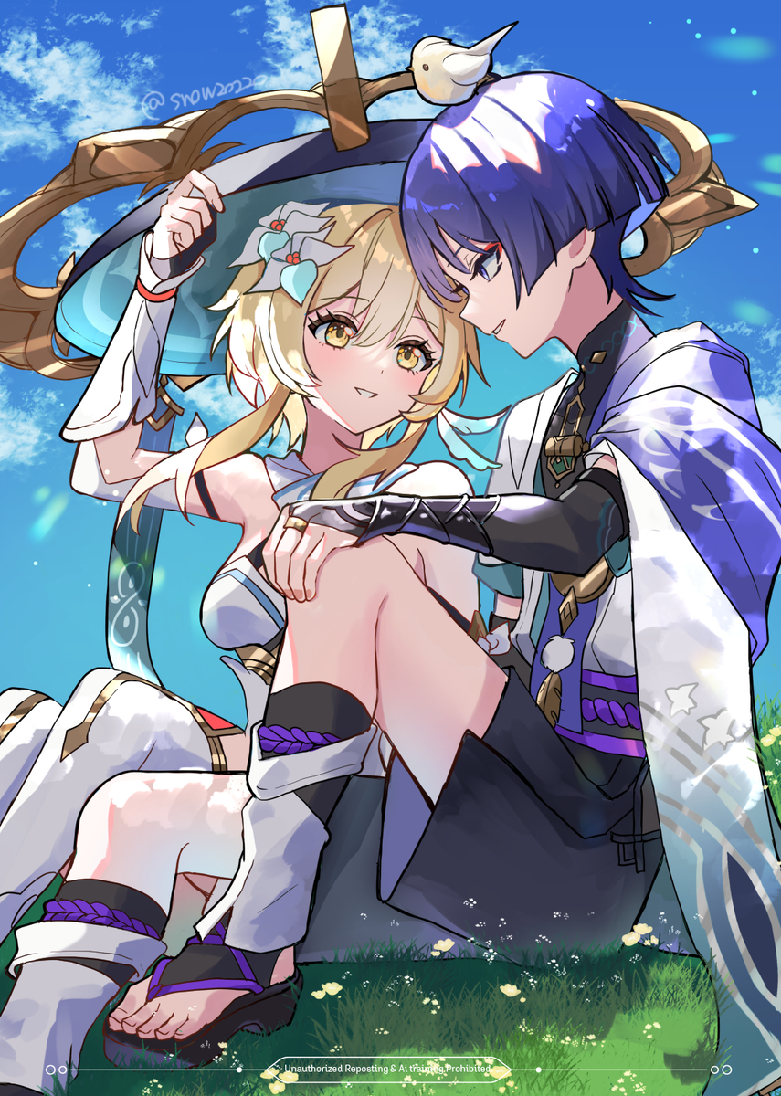 This is a pixiv picture whose title is Together, always.