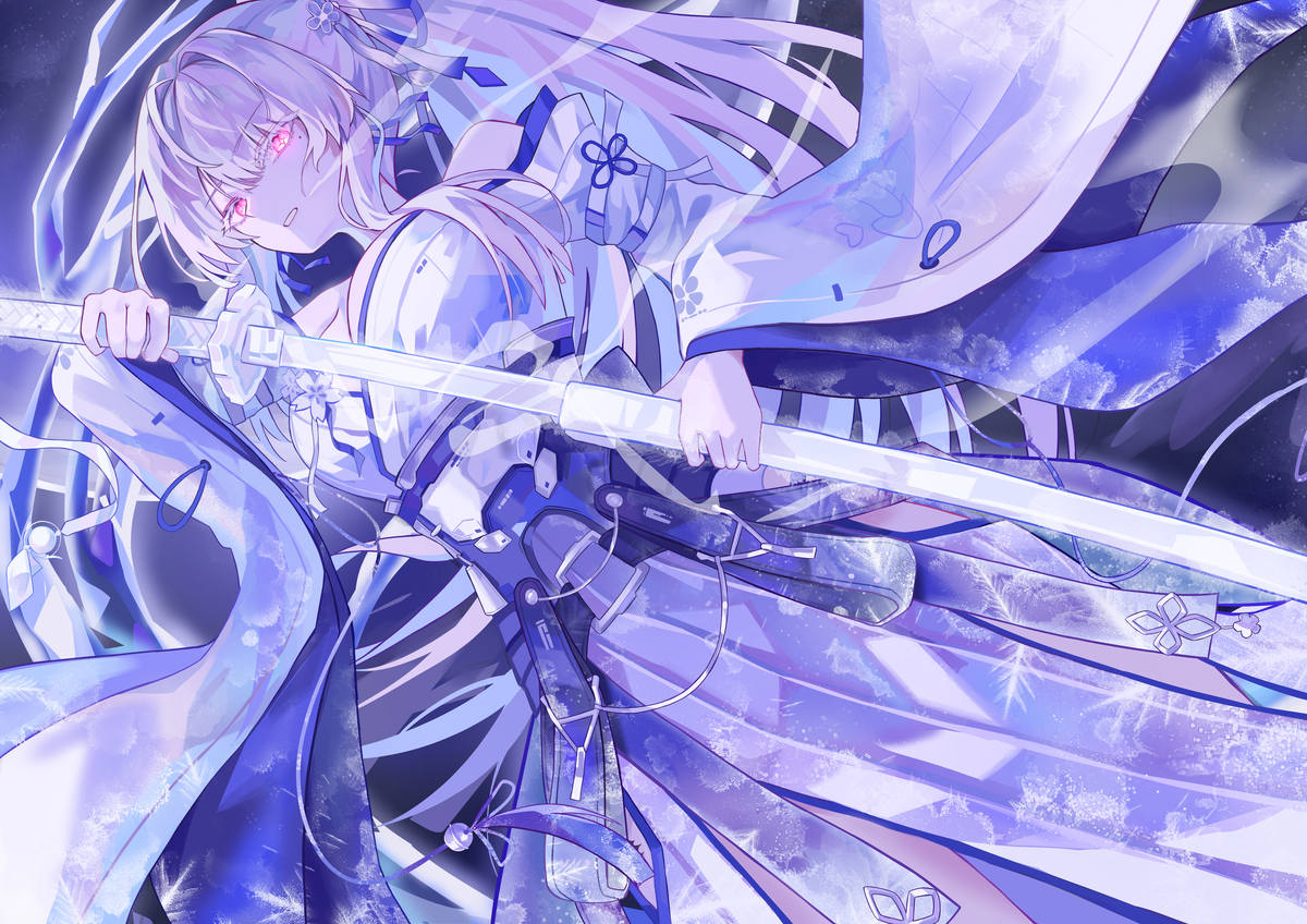 This is a pixiv picture whose title is 緋雪.