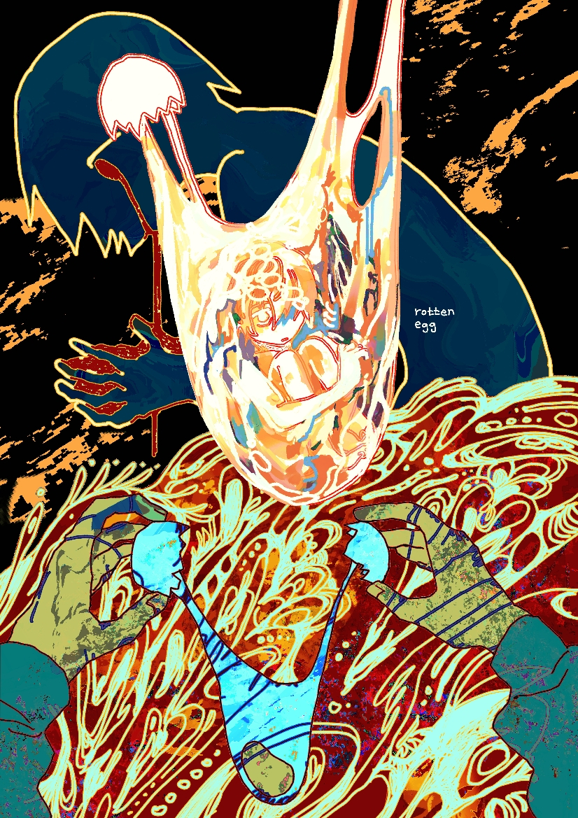 This is a pixiv picture whose title is rotten egg.