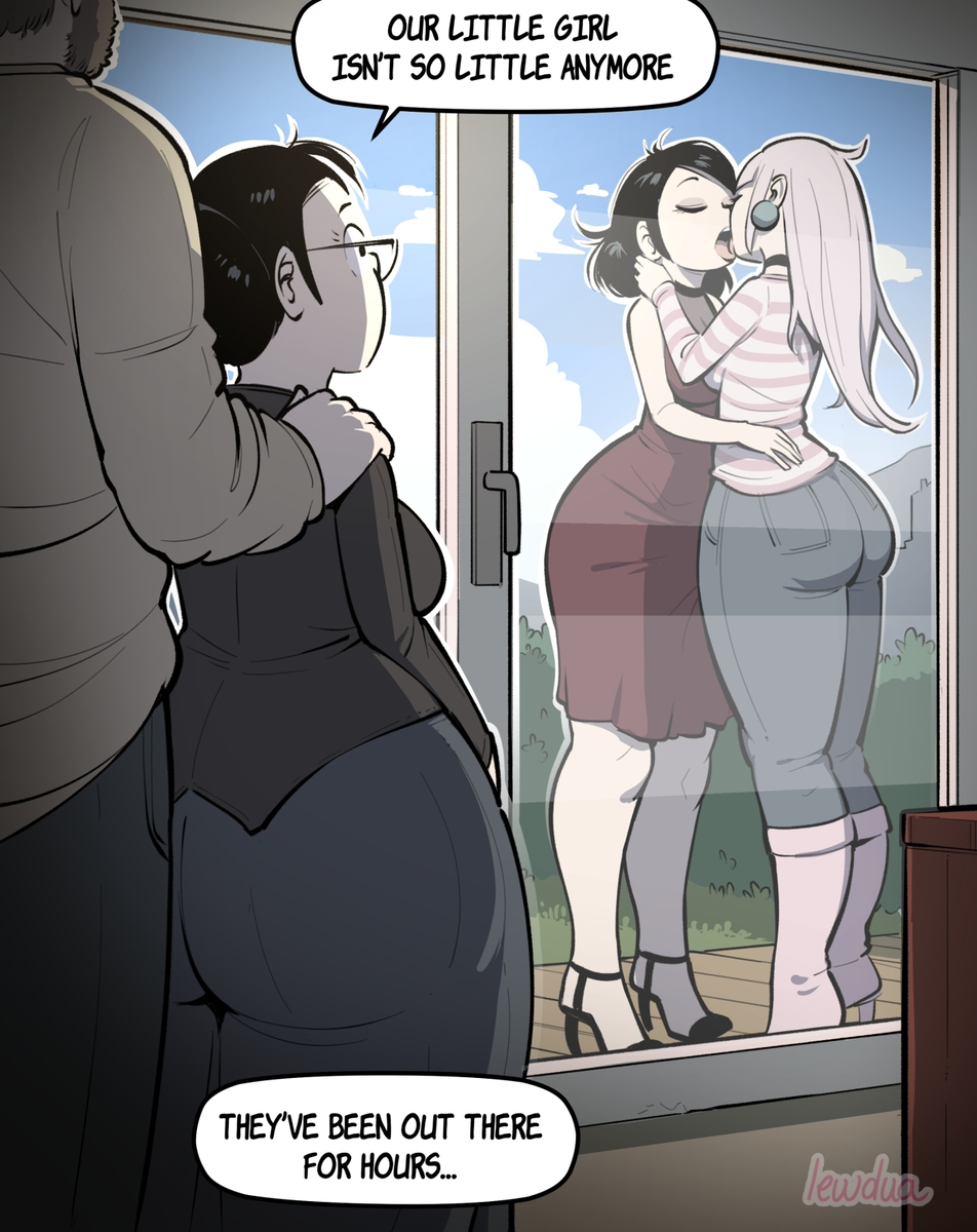 This is a pixiv picture whose title is Two birds kissing, losing track.
