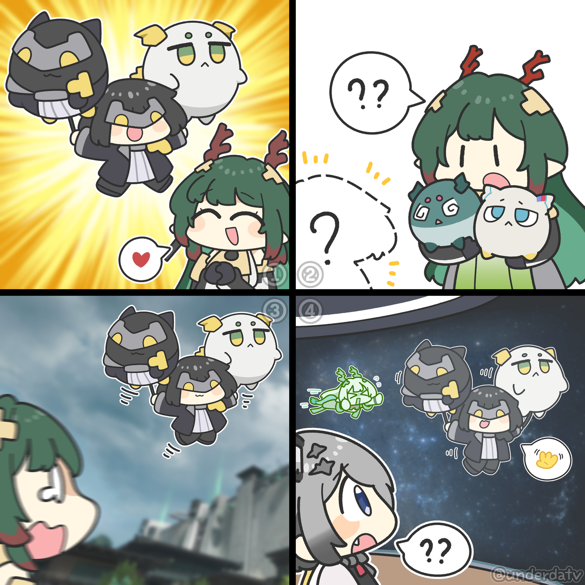 This is a pixiv picture whose title is 드래곤 버블이 날개를 달아줘요.
