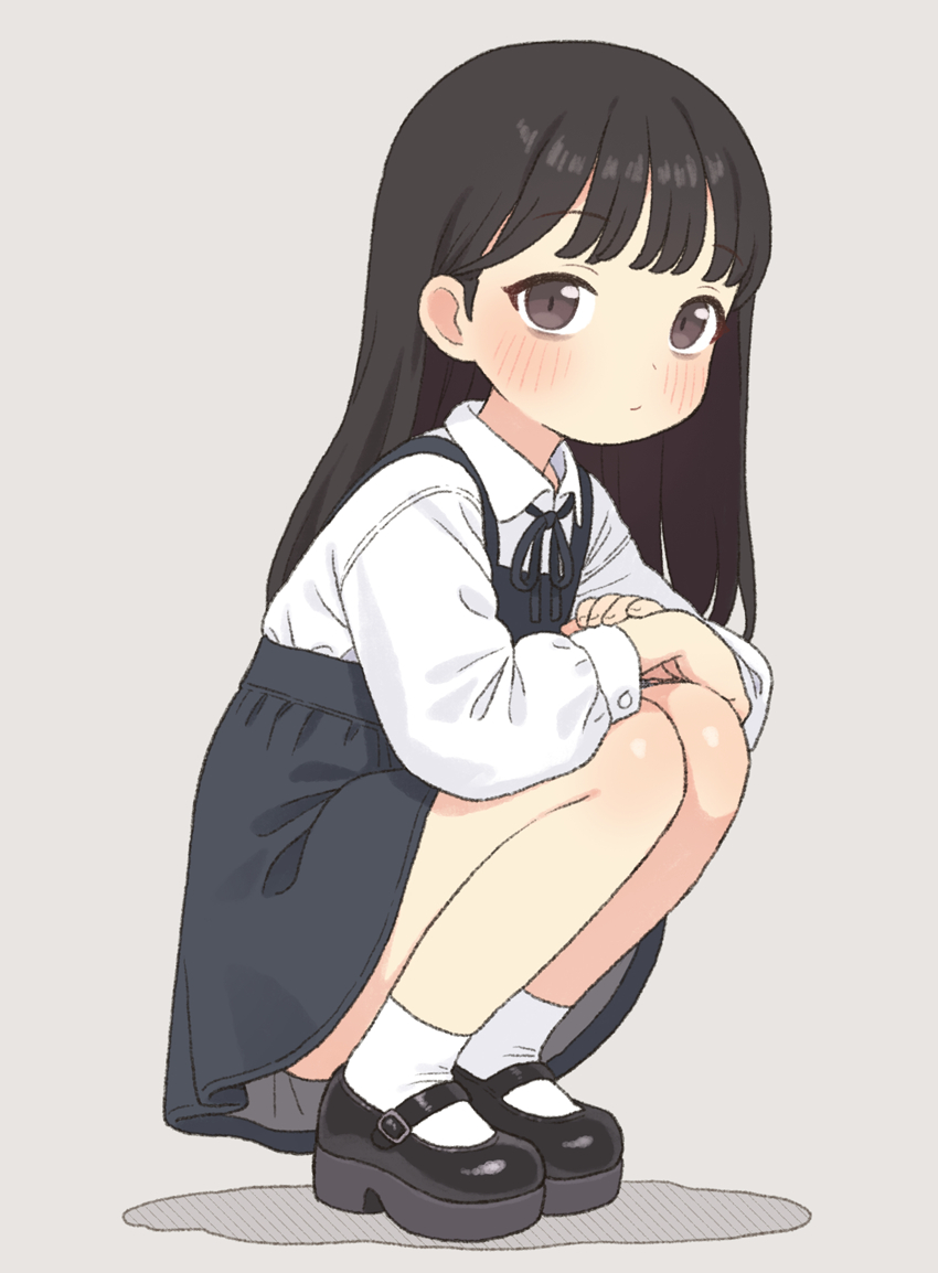 This is a pixiv picture whose title is 黒髪.