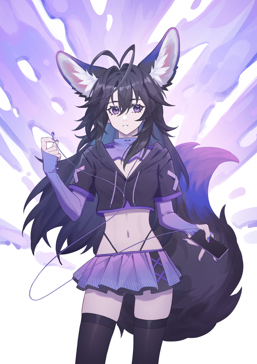 This is a pixiv picture whose title is 狐狐.