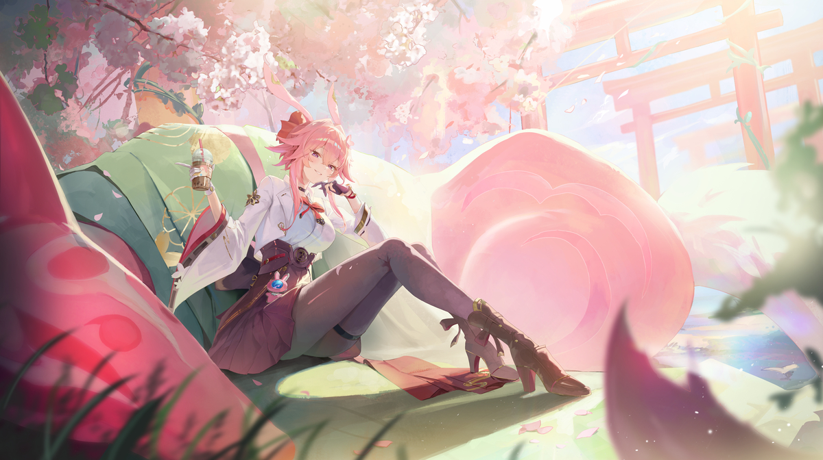 This is a pixiv picture whose title is 绯英.