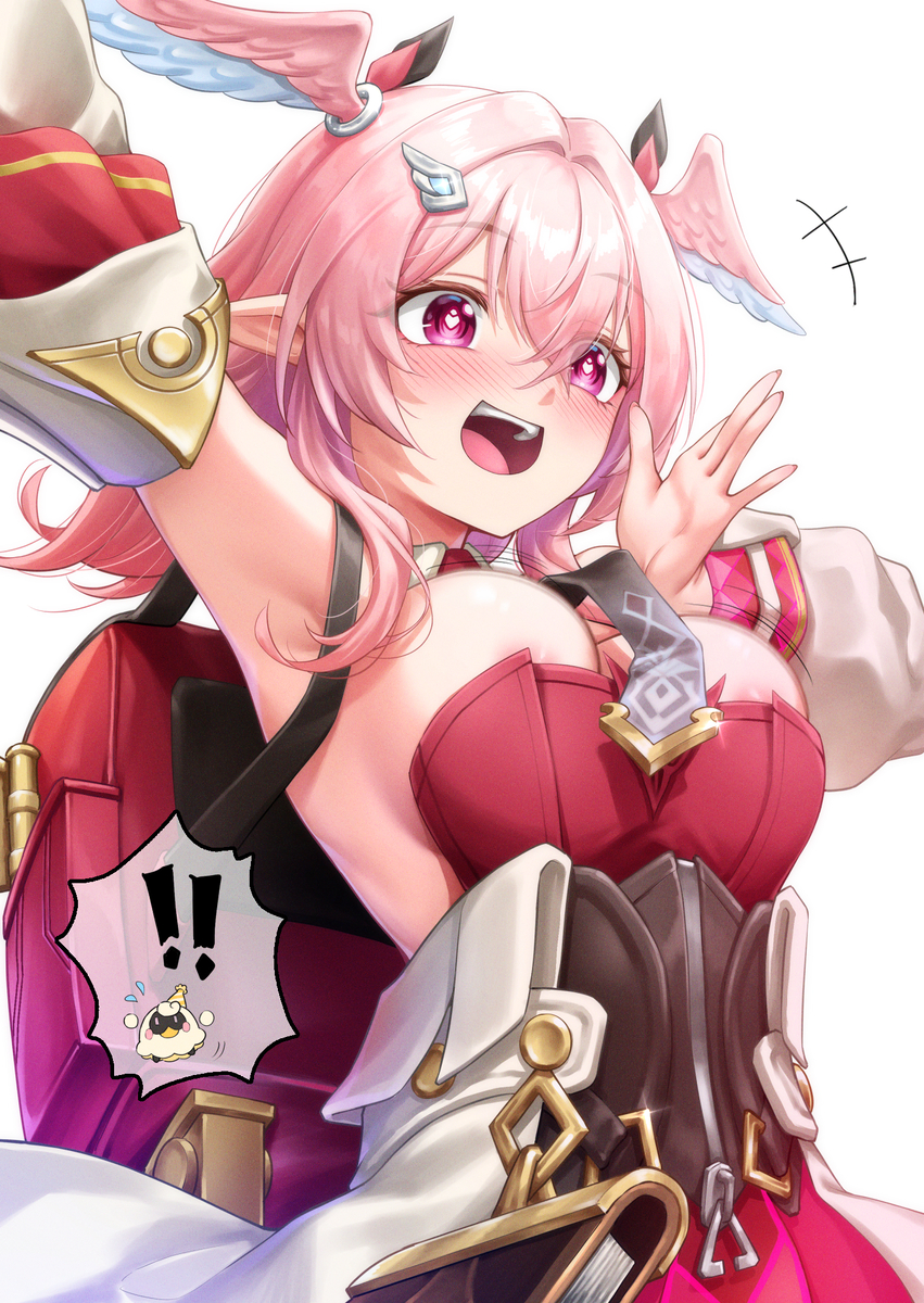 This is a pixiv picture whose title is おっぱい出ちゃう！.