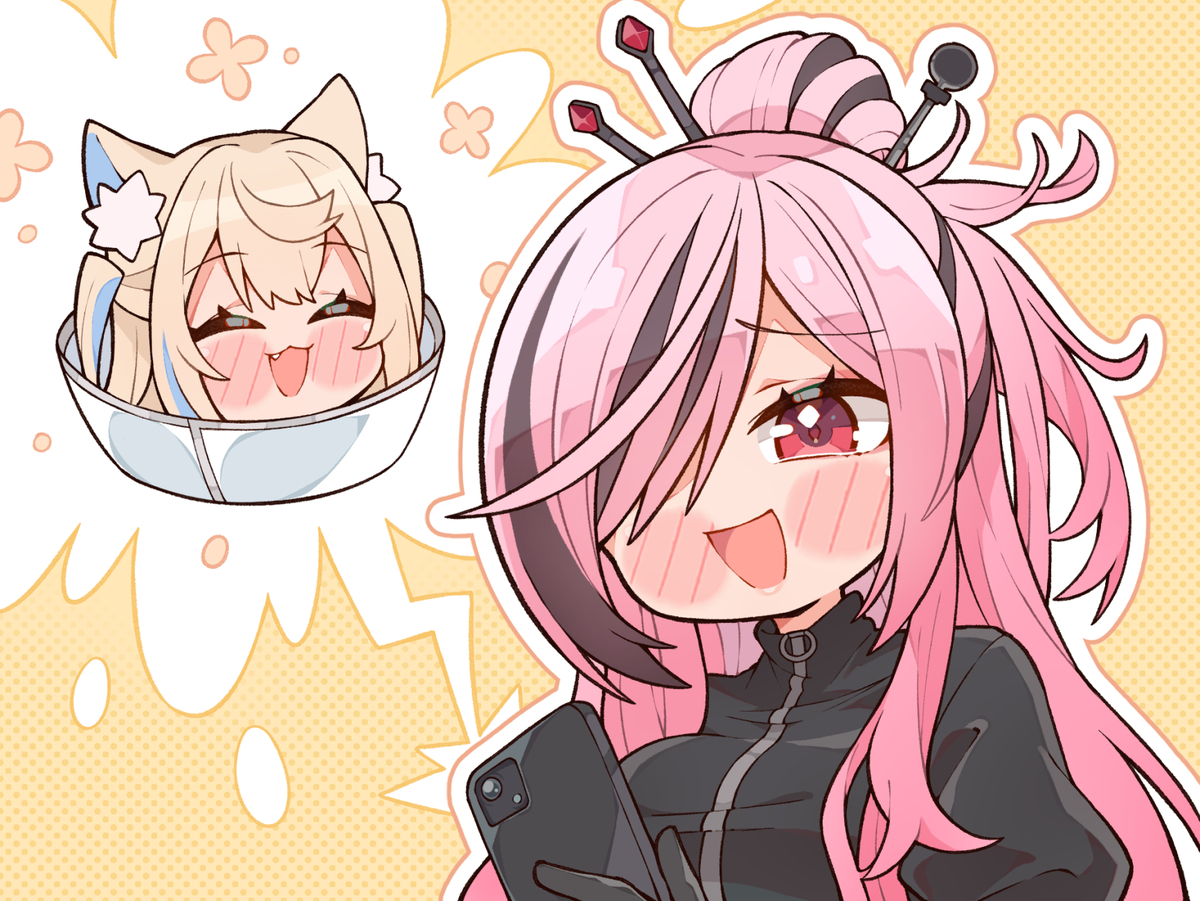 This is a pixiv picture whose title is ☎️.