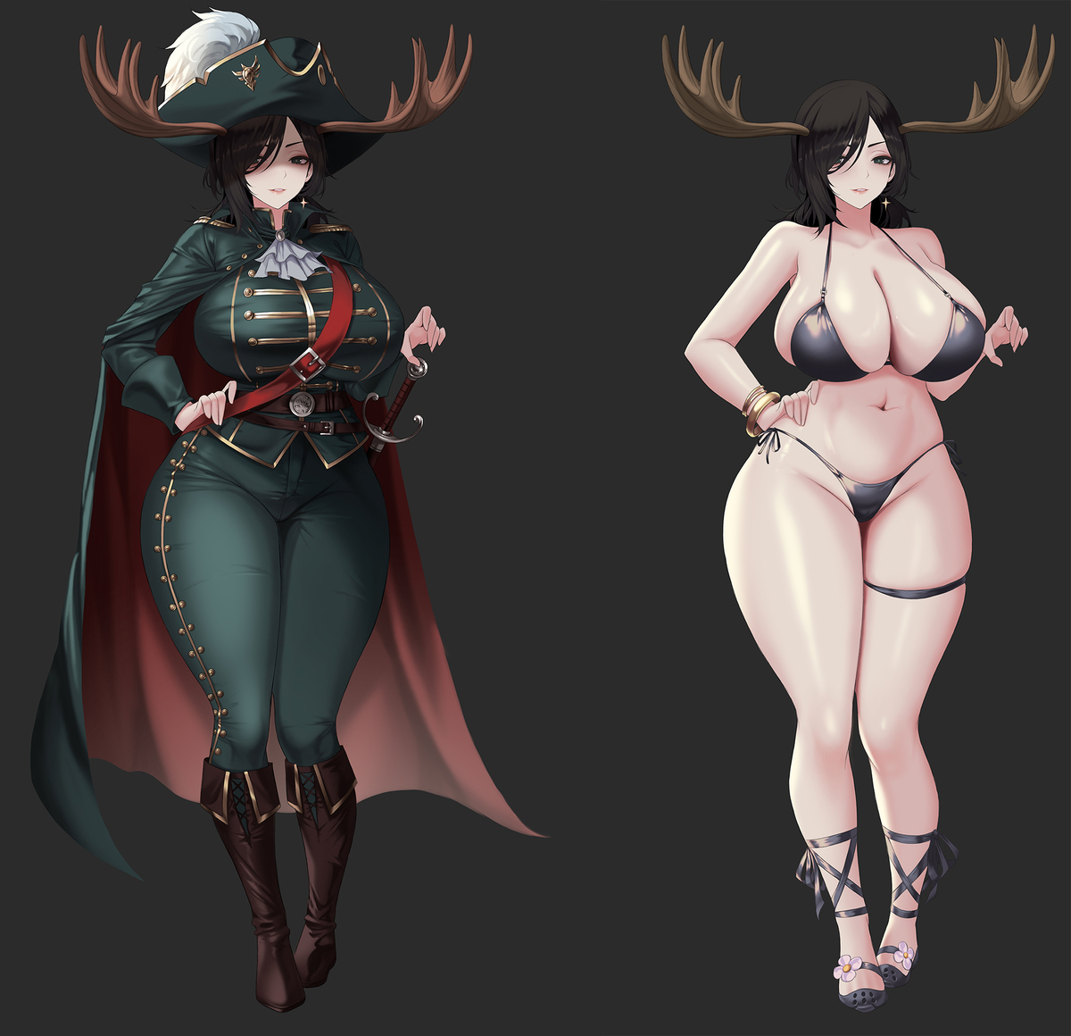 This is a pixiv picture whose title is commission.