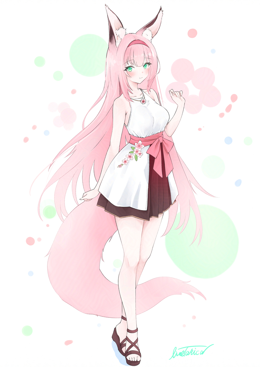 This is a pixiv picture whose title is 【Skeb】私服花月ちゃん.