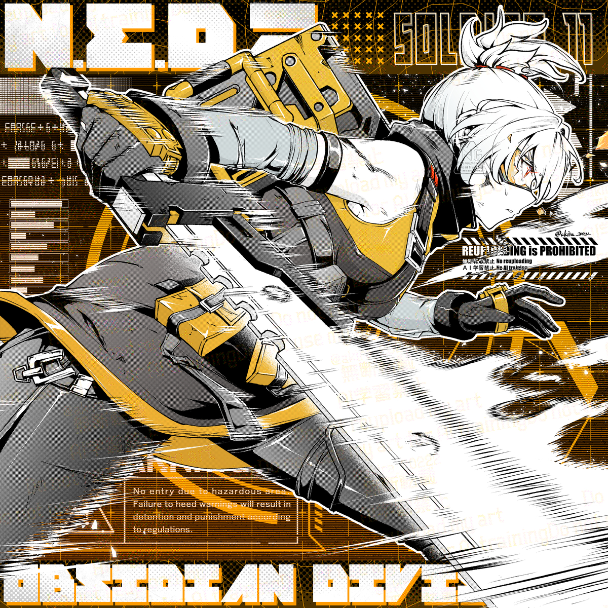This is a pixiv picture whose title is 11号.