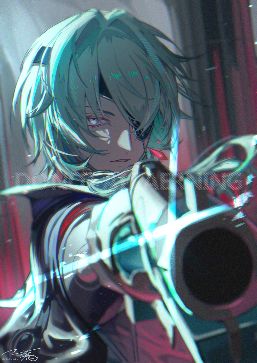 This is a pixiv picture whose title is 魂を狙い撃つ.
