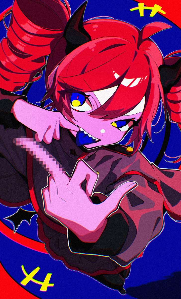 This is a pixiv picture whose title is 👅.