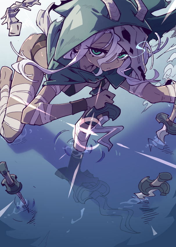 This is a pixiv picture whose title is “猎”.