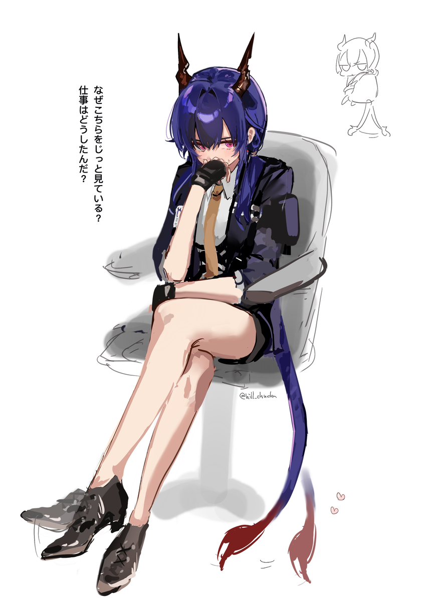 This is a pixiv picture whose title is アークナイツ｜3月のチェン落書き.