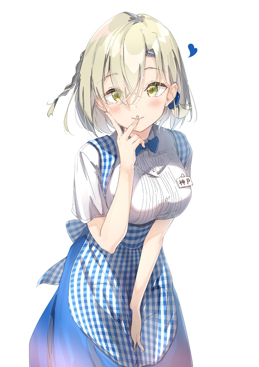 This is a pixiv picture whose title is 神戸屋で働いている神戸さん.