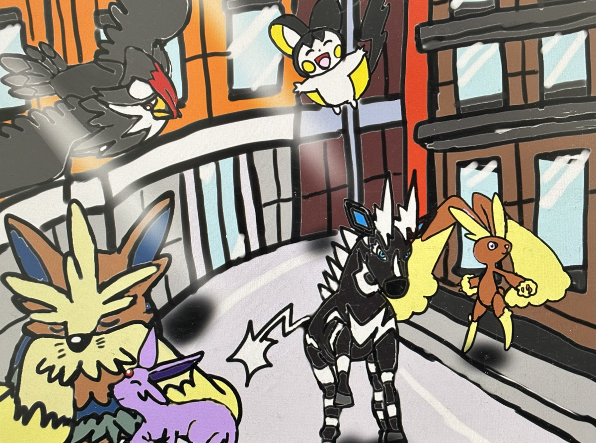 This is a pixiv picture whose title is 都会の街並み🏙️.