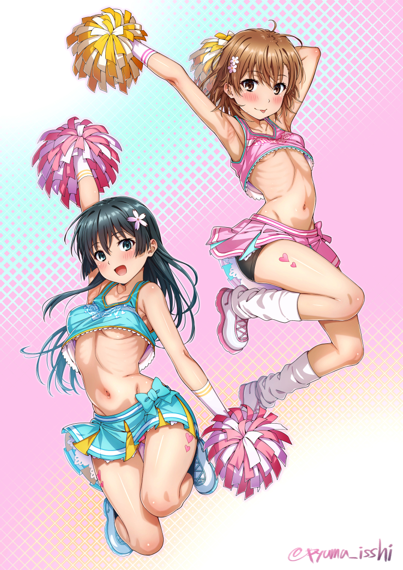This is a pixiv picture whose title is みこさてチアリーダー.
