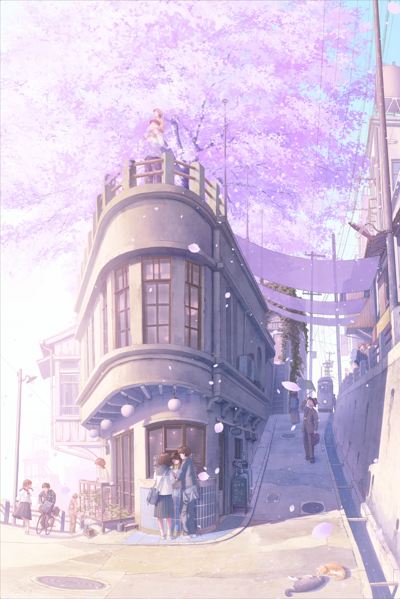 This is a pixiv picture whose title is 春風そよぐ.