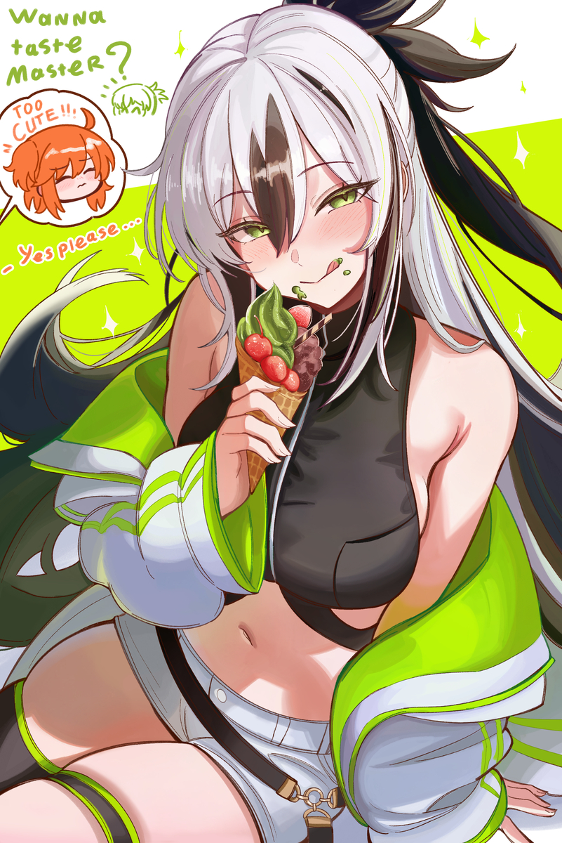This is a pixiv picture whose title is Ice cream.