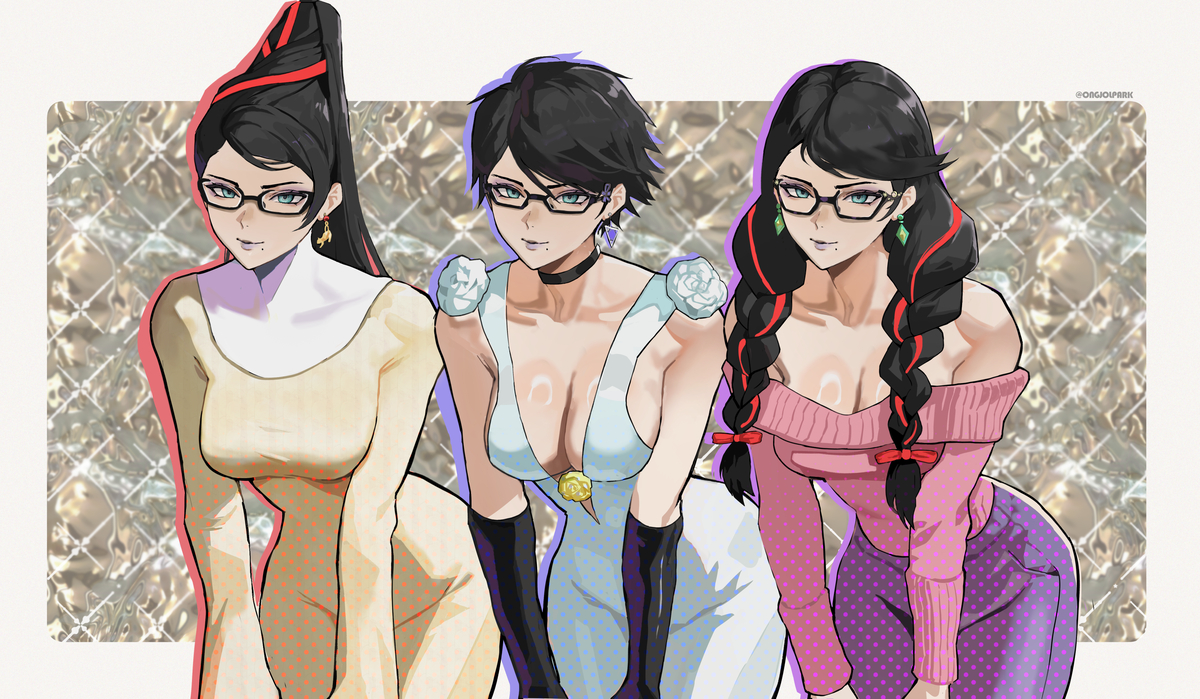 This is a pixiv picture whose title is bayonetta (rework).