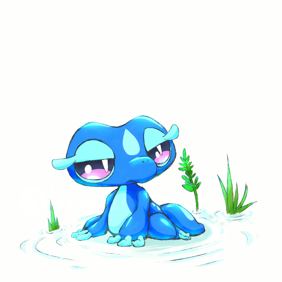 This is a pixiv picture whose title is ぺたんこ座り.
