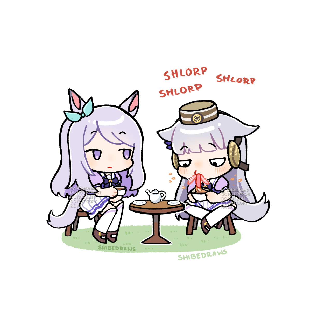 This is a pixiv picture whose title is Mind your manners, Golshi!.