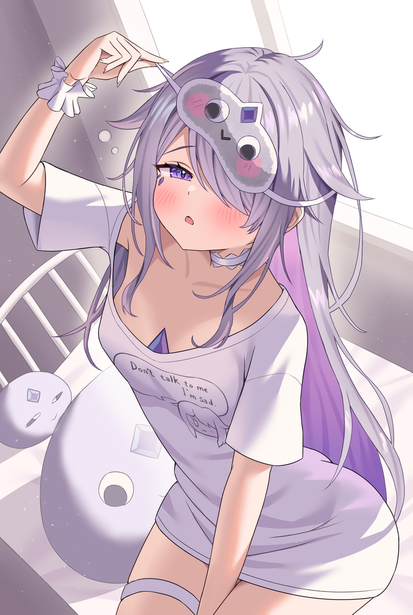 This is a pixiv picture whose title is 寝起きビジュー.