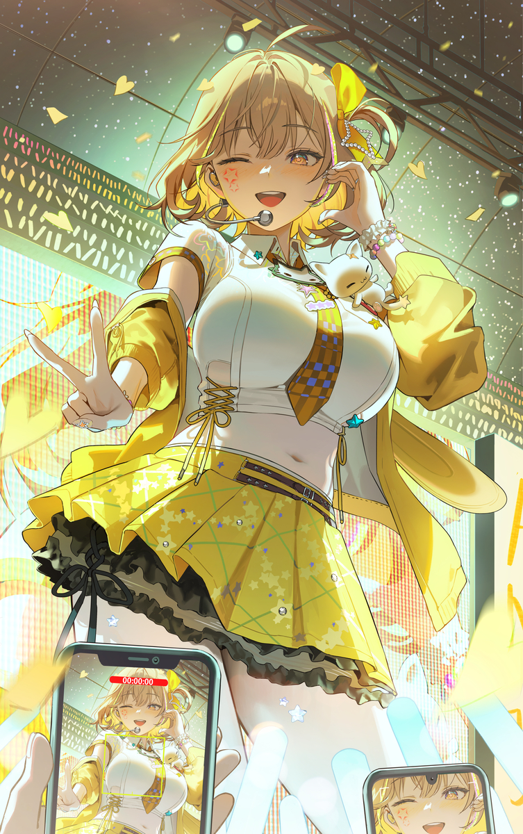 This is a pixiv picture whose title is 流れ星.