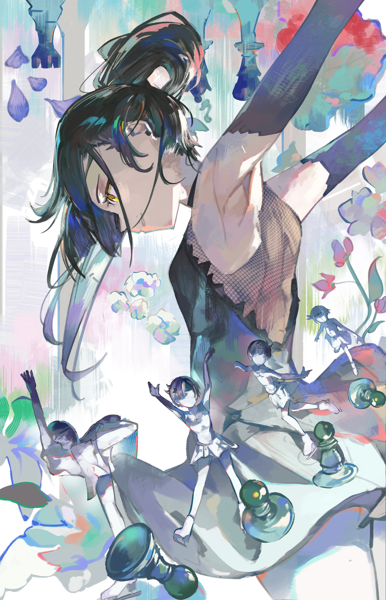 This is a pixiv picture whose title is Hikaru & Inori.
