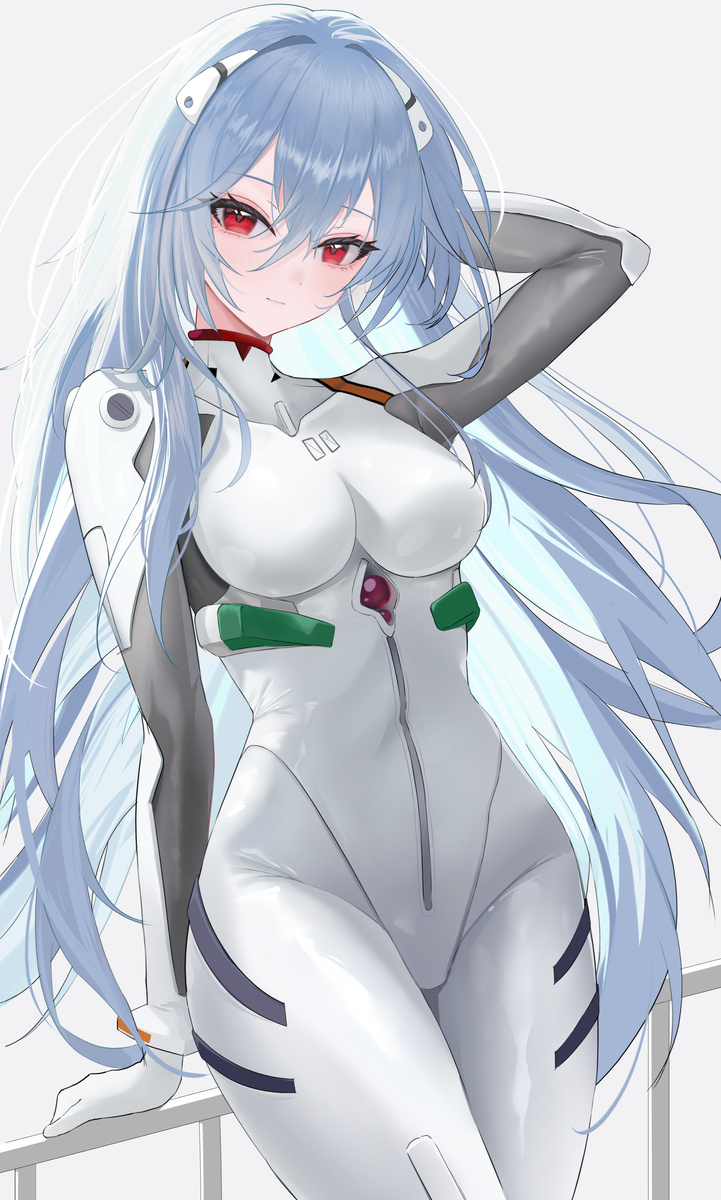 This is a pixiv picture whose title is day 4 綾波レイ.