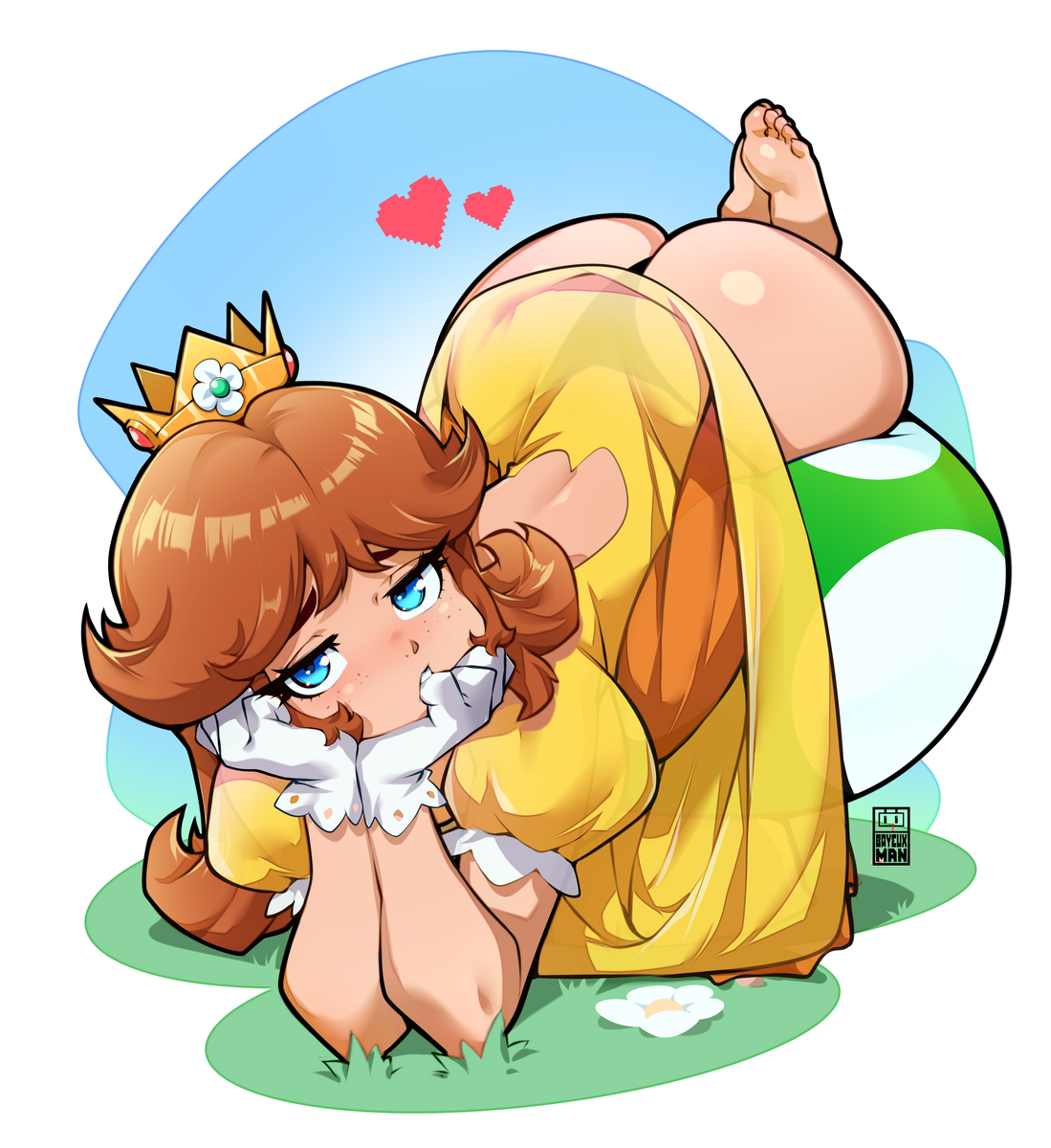 This is a pixiv picture whose title is Princess Daisy ^^.