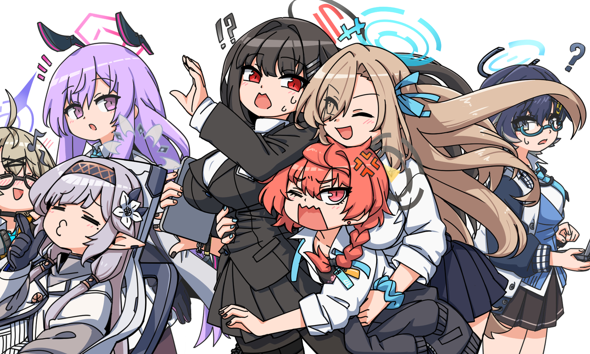This is a pixiv picture whose title is ミレニアムガクエン3年生.