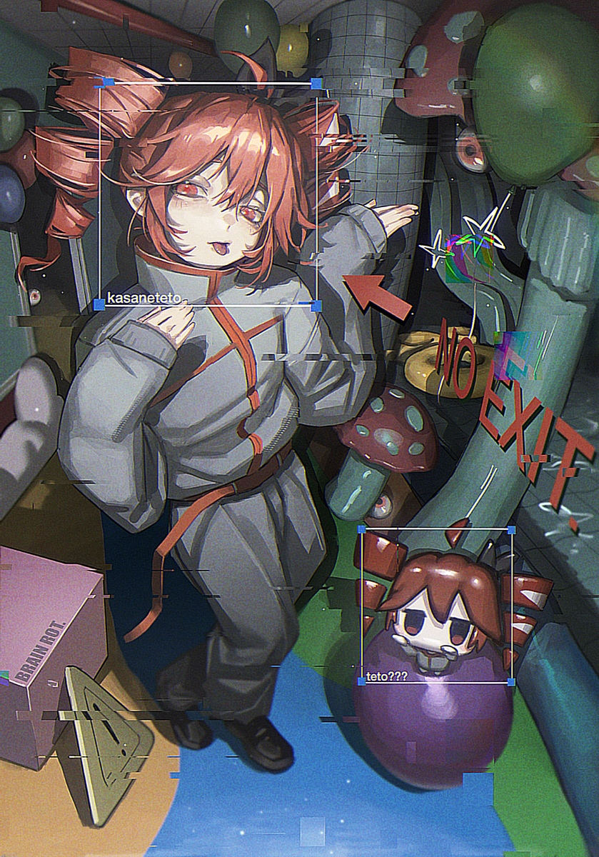 This is a pixiv picture whose title is Brain rot.