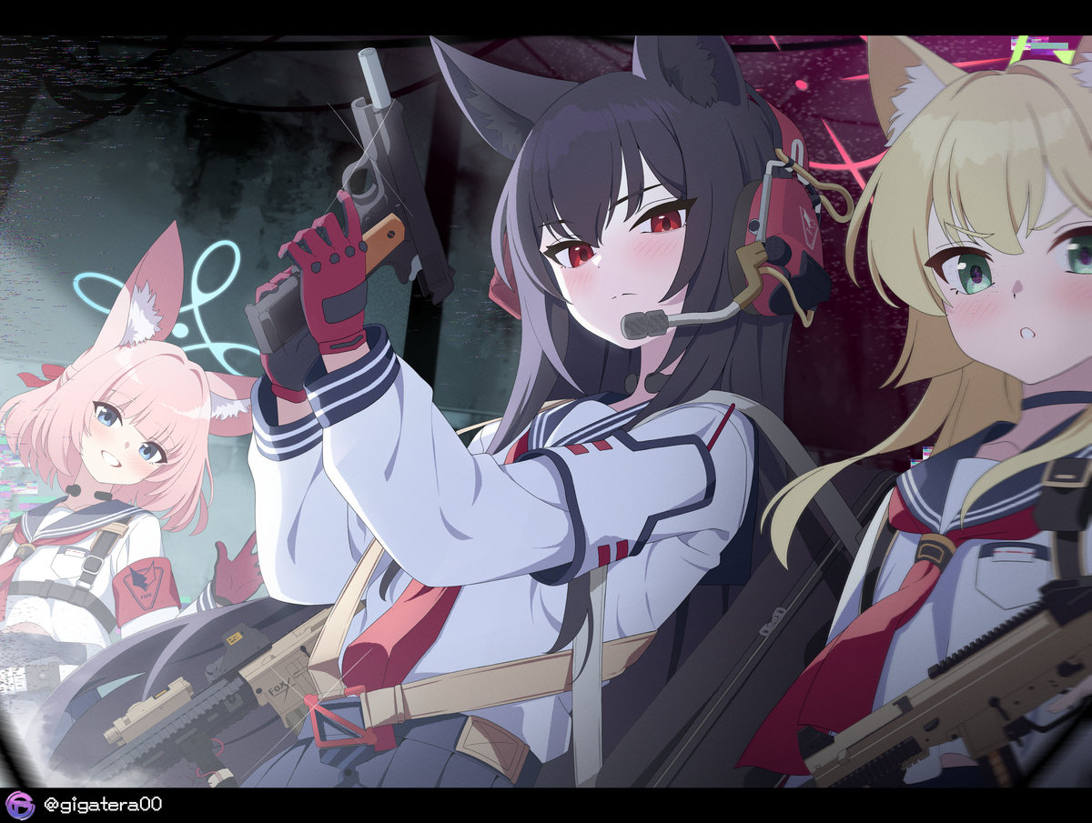 This is a pixiv picture whose title is FOX 小隊.