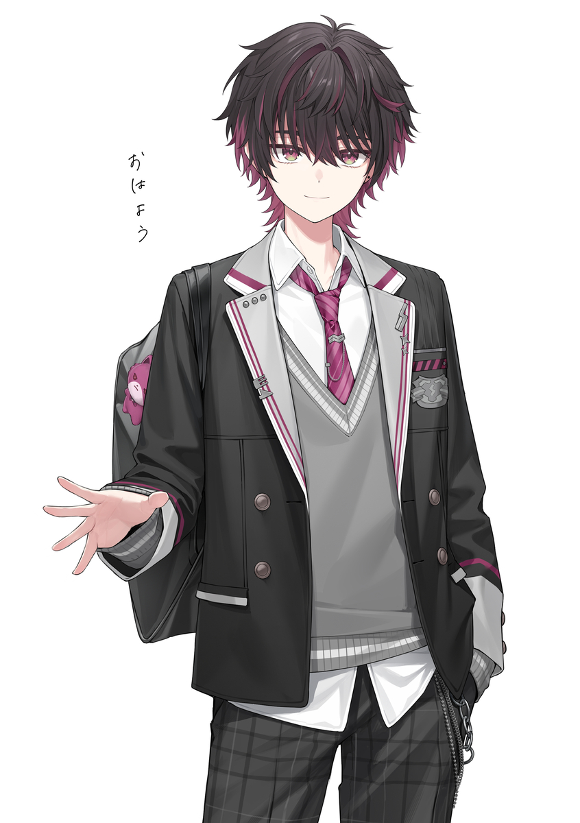 This is a pixiv picture whose title is 酒寄颯馬.