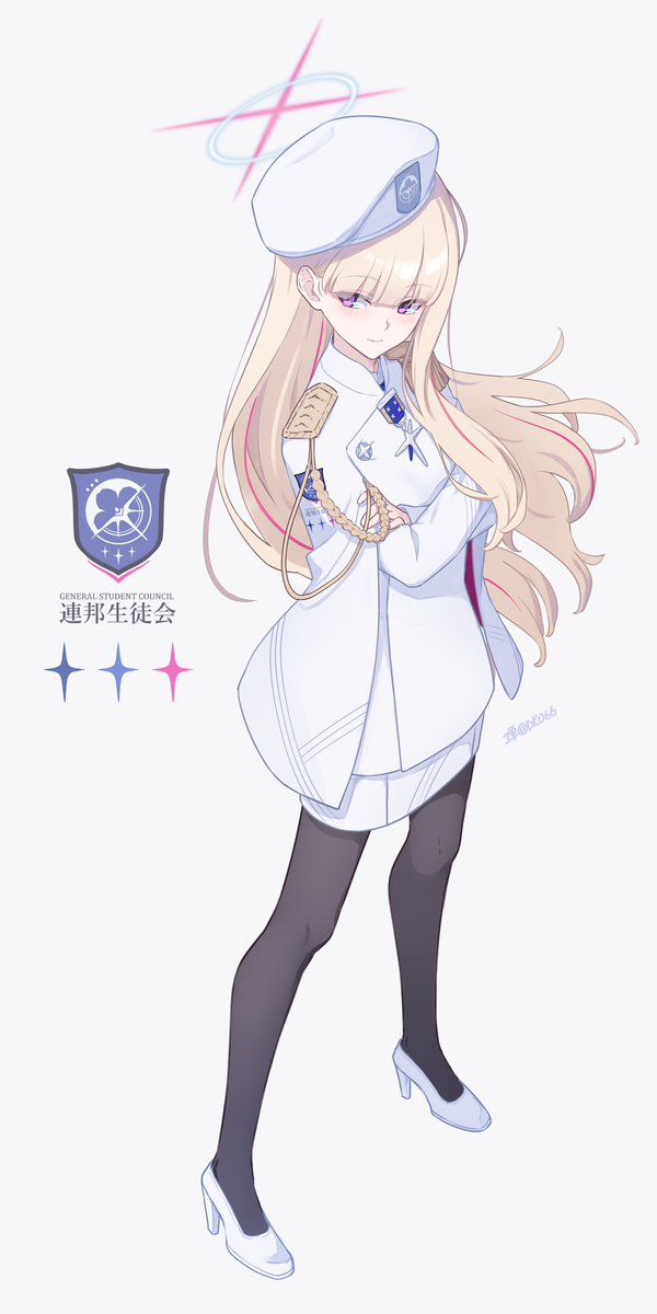 This is a pixiv picture whose title is 連邦生徒会長(?).