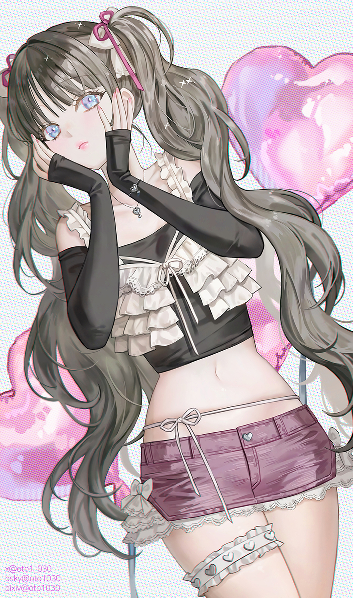 This is a pixiv picture whose title is 💗.