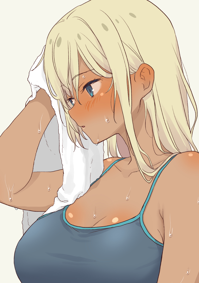 This is a pixiv picture whose title is 部活後ギャル崎さん.