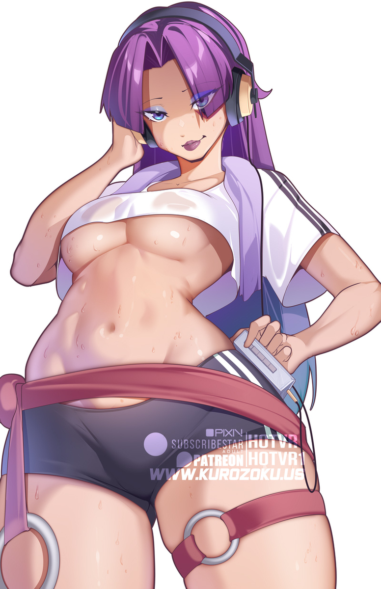 This is a pixiv picture whose title is Psylocke just working out..