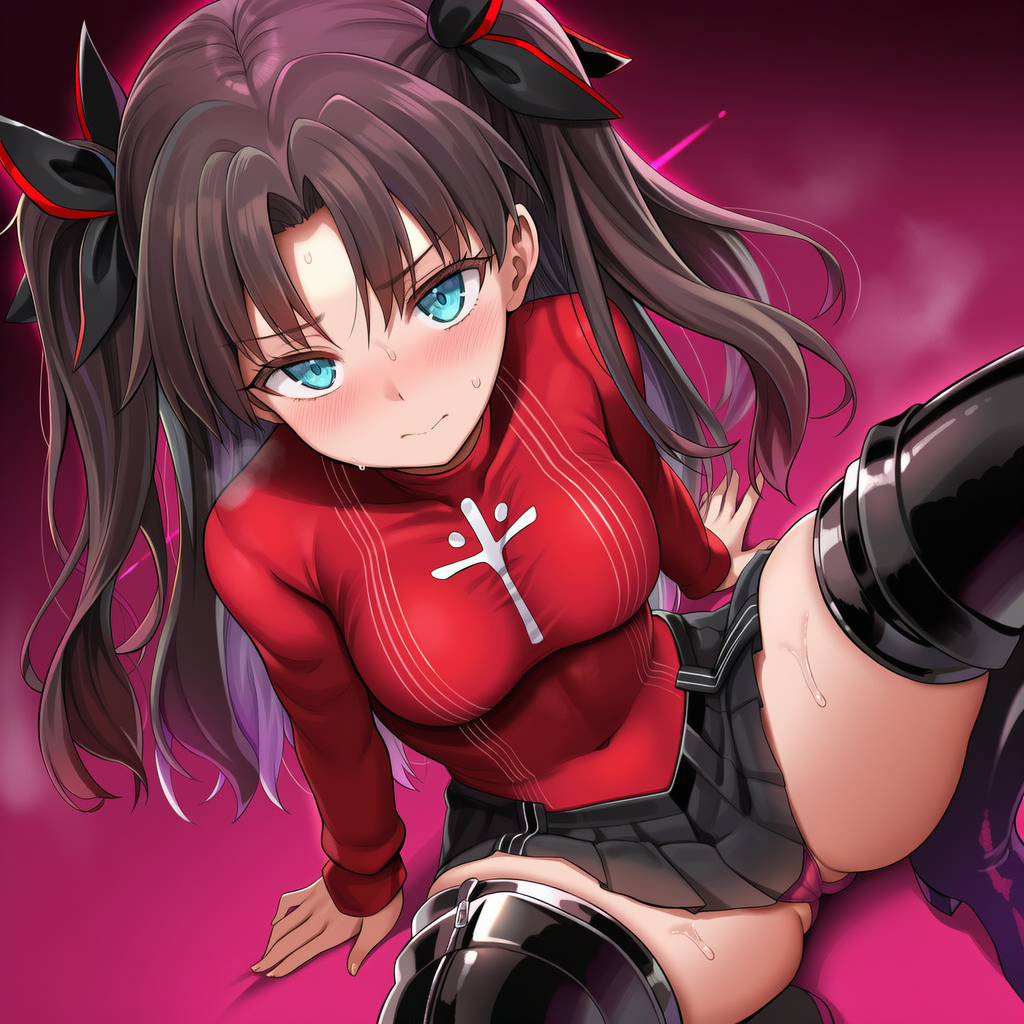 This is a pixiv picture whose title is 遠坂凛（EXTRA）／Tohsaka Rin.